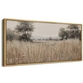 thumbnail image 5 of IDEA4WALL Extra Large Framed Canvas Print Wall Art Autumn Field Pastoral Landscape Fine Art Rustic Countryside Illustrations Oversized Artwork Relax/Calm for Room Decor - 60"x30", 5 of 5