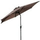 thumbnail image 2 of Costway 2,7m Sombrilla Parasol de con Bielas y Costillas de Acero Sombrilla Inclinada para Terraza Jardín Playa Marrón, 2 of 6