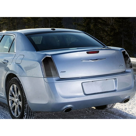 Rvinyl Tail Light Tint Covers Compatible with Chrysler 300 2011-2014 - Matte Smoke