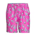 thumbnail image 3 of No Boundaries Men's & Big Men's 7" Printed Swim Trunks, 3 of 5