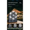 thumbnail image 5 of Ventilador de Camping con Iluminación LED, Circulador Portátil de Escritorio Recargable, Ventilador para Exteriores, Ventilador Eléctrico con Cabezal Agitador, 15000mAh, 5 of 5