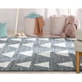 thumbnail image 4 of Well Woven Tango Grey Geometric Triangle Pattern Stain-resistant Runner Rug (2'3" x 7'3"), 4 of 7