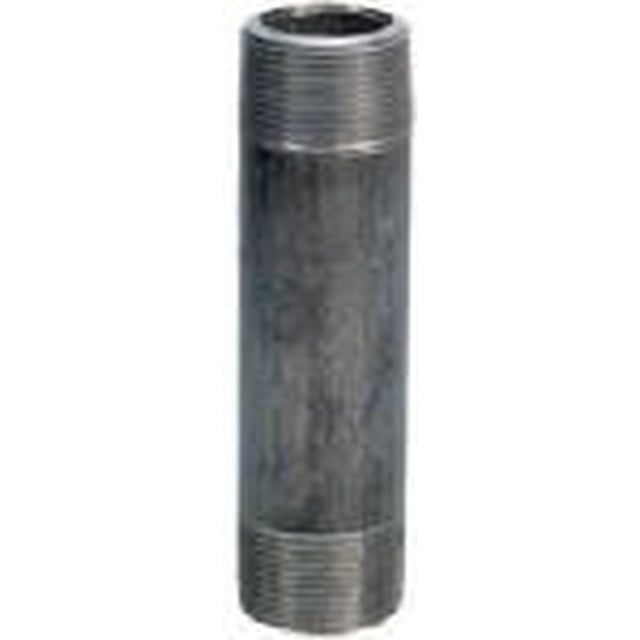 Boquilla de acero Anvil Beck MPT de 1,5 pulgadas x 5 cm de largo, color negro