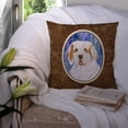 thumbnail image 3 of Carolines Treasures SS8008PW1414 Clumber Spaniel Fabric Decorative Pillow, 14Hx14W, multicolor, 3 of 4