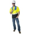 thumbnail image 3 of Cordova V451-XL Cor-Brite Type R, Class II, Lime Birdseye Mesh T-Shirt, Short Sleeves, Chest Pocket, 2-Inch Silver Reflective Tape, Black Front Panel, X-Large, 3 of 3