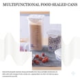 thumbnail image 4 of Dido Kitchen Cereal Storage Container with Scale Clear Plastic Food Keeper Snack Dried Nuts Can Sealed Jar Box L, 4 of 10
