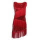 thumbnail image 1 of Vestido de baile para mujer, vestido latino de lentejuelas, vestidos de lentejuelas de los años 20, ropa de baile, vestido con borlas, vestid rojo, 1 of 8
