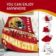 thumbnail image 4 of Football Throw Blanket Football Fans Gift for Men Women Kids Cozy Soft Flannel Blanket with Sofa Bed Couch Living Room 50" X 60", 4 of 5