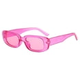 thumbnail image 1 of Guardurnaity Gafas de sol unisex lisas multicolores Gafas de sol Decoración de mano Gafas de mujer Gafas clásicas modernas a juego Lentes Púrpura y rosa, 1 of 6