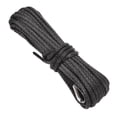 thumbnail image 3 of Cuerda del Cabrestante Sintético, Cable de recuperación de Cabrestante Resistente A Los Rayos UV Impermebles 1/4 Pulgadas de Nylon Nylon Negros de 15 M de LARGO PARA SMITTYBILT, 3 of 7