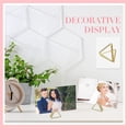 thumbnail image 5 of 100 Pcs Place Card Holder Triangle Shape Table Number Holder Wedding Table Card Holders Mini Name Card Holder Place Setting Holder Picture Clips Stand for Centerpiece Anniversary Party(Gold), 5 of 7