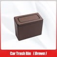 thumbnail image 3 of Car Trash Can Automobiles Storage Bag Paper Dustbin for Office Brown, 3 of 7