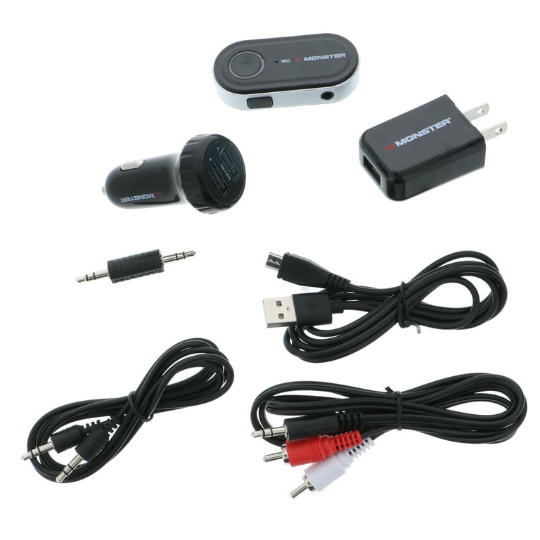 Monster Bluetooth Auxiliary Audio Receiver Kit with Voice Control