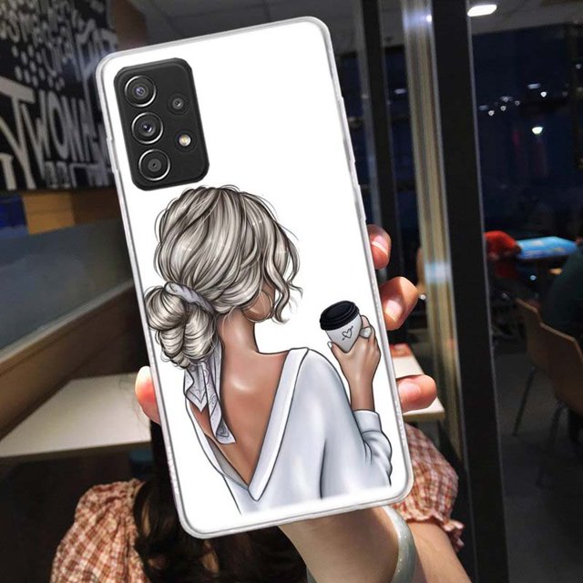 Funda de teléfono de princesa para Samsung, carcasa con patrón para Galaxy S22 Plus, S21, S23 Ultra, S20 FE, S10, S10E, S9, S8, S7 Edge qiuyongming unisex