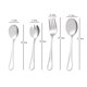 thumbnail image 2 of 4 tenedores de postre exquisitos, cucharas de café encantadoras, cucharas para revolver (plata) HOMEMAXS 11755999-MX, 2 of 7