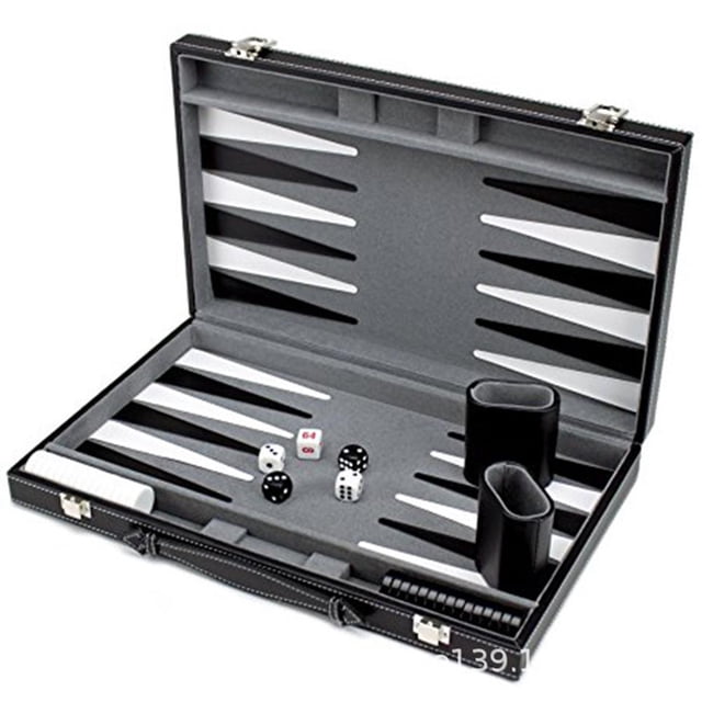 Juego de Backgammon portátil, juegos de ajedrez de viaje para niños y adultos, juego de mesa de Backgammon plegable, juego de viaje de Backgammon