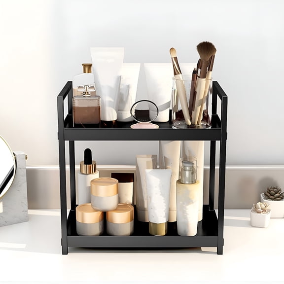 BPPEG Bathroom Countertop Organizer with Drawer - Makeup Organizer for Vanity