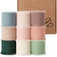 thumbnail image 5 of Nvzi Cinta de gasa para manualidades - Negra, 3 rollos de cinta con borlas de 4 cm de ancho x 49,5 m de largo, ideal para envolver ramos de novia, regalos y decoraciones para fiestas., 5 of 5