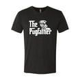 thumbnail image 2 of Wild Bobby,The Pugfather Funny Godfather Movie Logo Pug Parody, Father's Day, Men Premium Tri Blend Tees, Vintage Black, Small, 2 of 3
