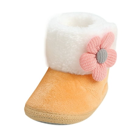 

Baby Cotton Shoes Toddler Shoes Fleece Warm Boots Shoes Fashion Printing Non Slip Breathable Boots Baby Boots for Boys A Size 0-6 Months