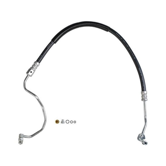 Power Steering Pressure Line Hose Assembly - with Bracket - Compatible with 2003 - 2008 Ford F-150 RWD 4.6L V8 2004 2005 2006 2007
