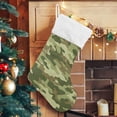 thumbnail image 5 of Coolnut 17.7 Inch Christmas Stockings, 1 PCS Green Military Camouflage Presonalized Large Stocking Sock for Family Holiday Xmas Party Decorations, 5 of 7