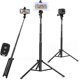 thumbnail image 1 of Trípode de 132cm Selfie Stick con Control Remoto Bluetooth para iPhone y Android, Soporte para Cámara GoPro, Monopie Portátil, Trípode de Viaje Ligero, 1 of 6