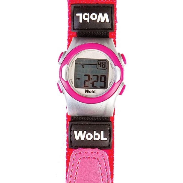 MaxiAids WobL 8Alarm Vibrating Reminder Watch Pink