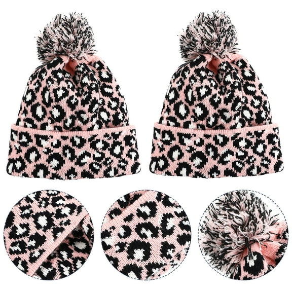 LULULION 1Pcs Women's Hats Pink Wool Round Fashion Style Warmth Retention