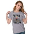 thumbnail image 4 of Popeye Olive Oil Retail Therapy Cute Women's Graphic T Shirt Tees Brisco Brands S, 4 of 5