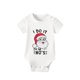 thumbnail image 3 of Pijama familiar a juego de Navidad, conjunto de pijama corto blanco con letra I Do It, cabeza de Papá Noel, pijama de bebé, 3 of 3