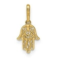thumbnail image 4 of Auriga Fine Jewelry 14K Yellow Gold Hamsa Pendant for Women W - 7.75mm), 4 of 6