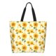 thumbnail image 1 of Easygdp Yellow White Plaid Sunflower Bolsas Tote para Mujer, Bolsos de Hombro para Viaje, Bolsos de Mano de Gran Capacidad para Compras y Trabajo, 1 of 8