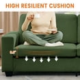 thumbnail image 6 of COZONY 87" Corduroy 3-Seater Sofa, Deep Seat Cloud Couch w/ Wide Armrests, Sturdy Wood Frame, Easy Assembly, 6 of 7