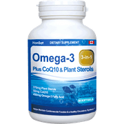 Umeken Omega 3 + CoQ10 Health Supplement, 1 Month Supply, 60 Softgels
