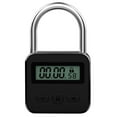 thumbnail image 1 of Metal Timer Lock LCD Display Multi-Function Electronic Time 99 Hours Max Timing USB Rechargeable Timer Padlock,Black, 1 of 6