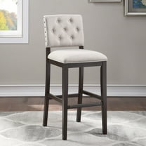 American Woodcrafters Lindale Button Tufted Stationary Bar Stool