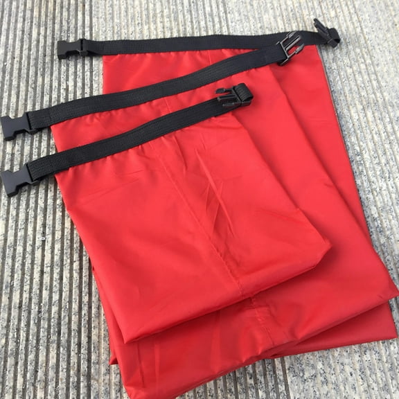 Raindrops Wet Dry Bag Waterproof Dry Bag Red 3Pcs