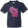 thumbnail image 3 of Inktastic Wisconsin Silhouette Mandala Youth T-Shirt, 3 of 5