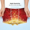 thumbnail image 3 of Yiaed Red Gold Glitter Print Boys' Boxer Briefs Cotton Casual Stretch Comfort Boys Boxers - Kids Boxer Briefs Underwear for Boys (6-18)-X-Large, 3 of 5