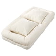 thumbnail image 1 of Oversized Human Dog Bed Chair for Adults & Pets – Adjustable 5-Position Chenille Lounge Sofa with Soft Pillows – Collapsible Lazy Floor Lounger for Reading, Nap, Living Room,Bedroom – Chenille | Beige, 1 of 8