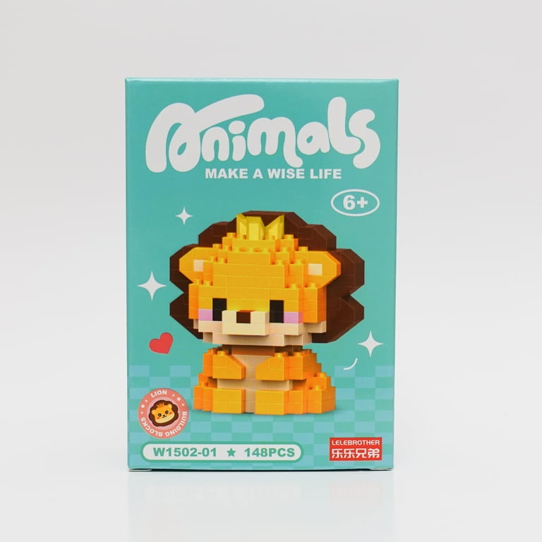 LELEBROTHER Animals Building Blocks Set - 6 Pack - Walmart.com