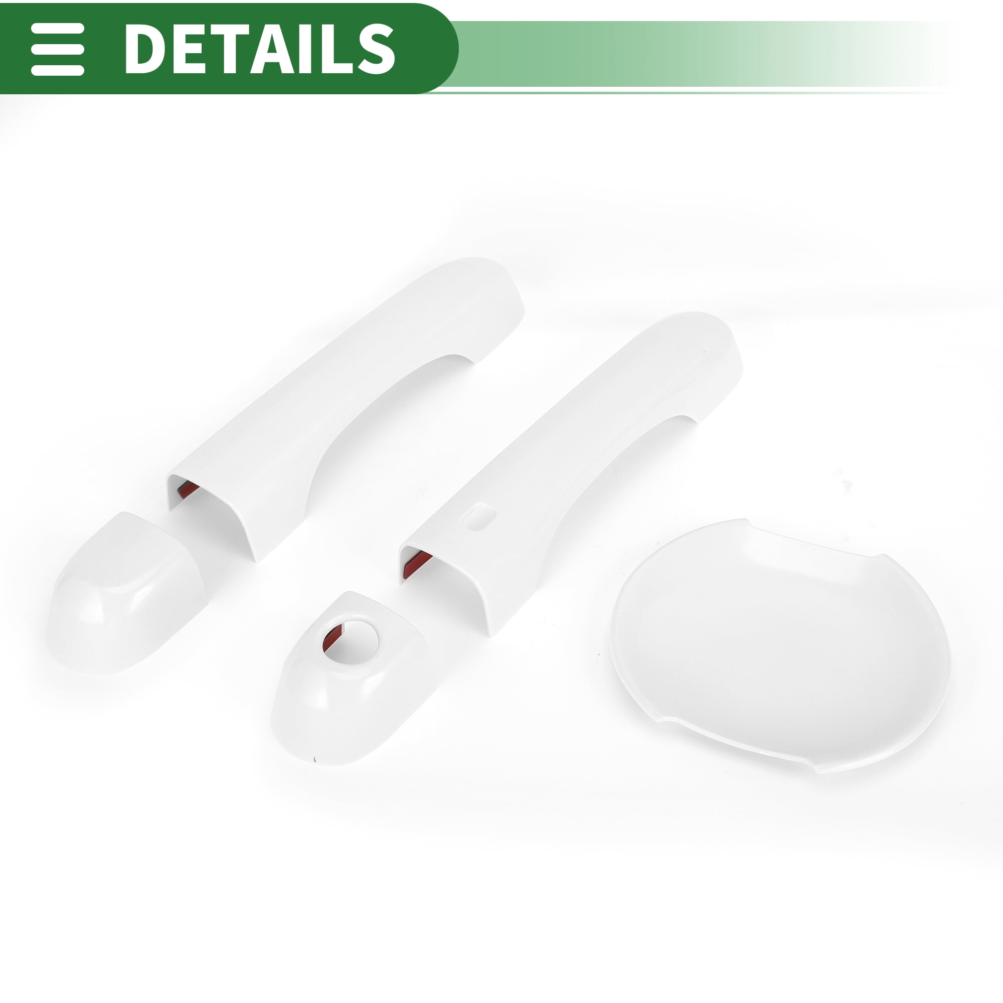 Unique Bargains Exterior Door Handle Cover Set White for Jeep Renegade 2015-2021