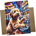 thumbnail image 1 of Tarjeta de Felicitación Whitman and Daughter Goldendoodle Casino, 1 of 4