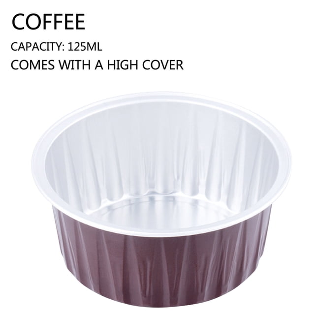 Discount Qaailabf Foil Cupcake Cups Round Cupcake Cups With Lid, Cupcake Cups Kitchen Baking Cups 100 PC