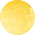 thumbnail image 1 of Ahgly Company Indoor Round Persian Yellow Traditional Area Rugs, 4' Round, 1 of 4
