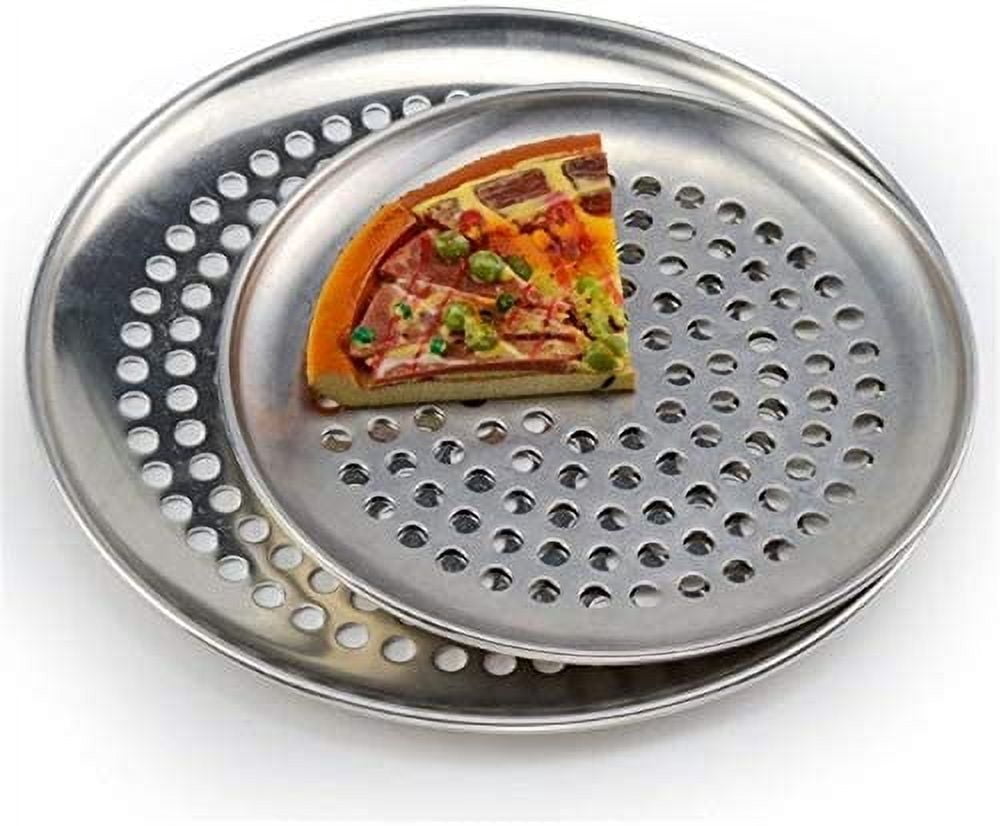 Pack 2 Bandejas Redondas De Acero Para Pizza De 6.65 Pulgadas | Ideales Para Restaurante, Horno Y Hogar
