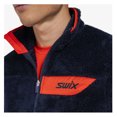 thumbnail image 6 of SWIX Adult Male Infinity Pile Midlayer Full Zip Jacket, Color: Dark navy, Size: L, 6 of 7