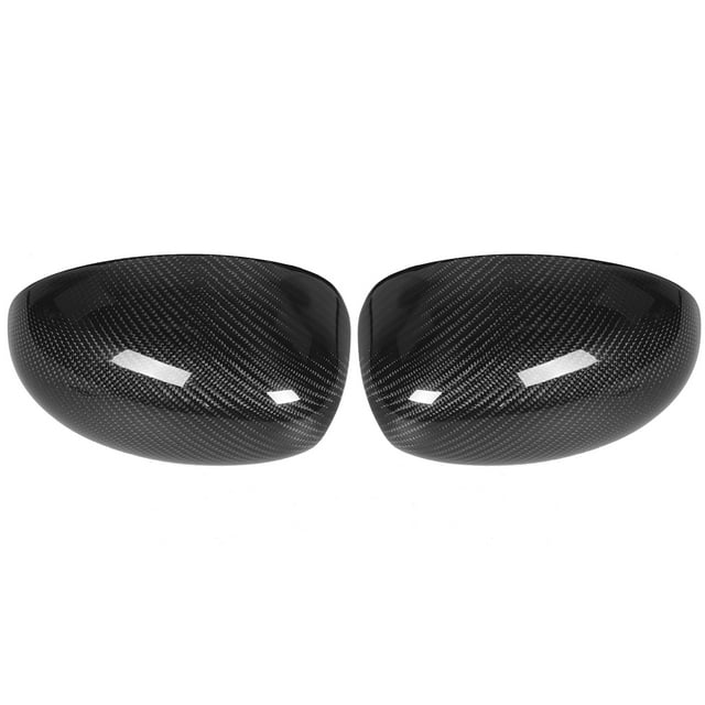 KIMISS Couverture de Rétroviseur CapsWing Couvercle de Miroir en Fibre de Carbone Style Décoratif Sans Trou pour R53 JCW 2002-2006 2pcs