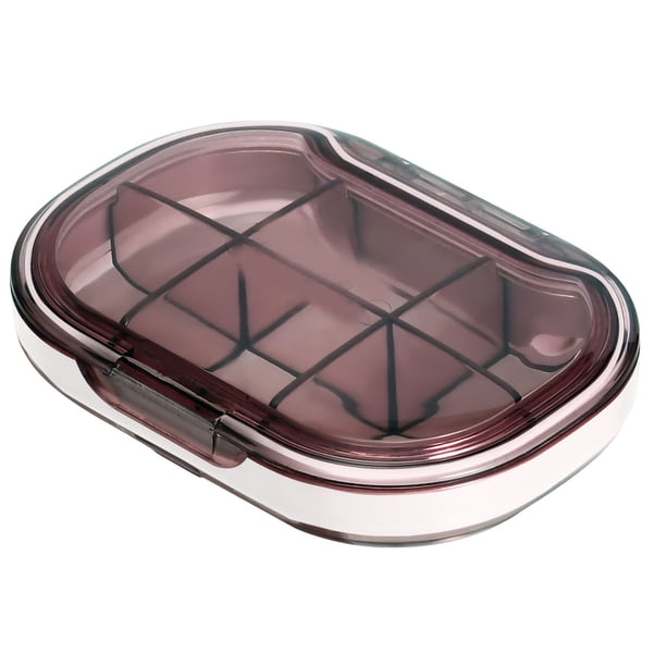 Estuche para almacenamiento de pastillas, mini pastillero portátil, compartimentos para pastillero, valor inmejorable